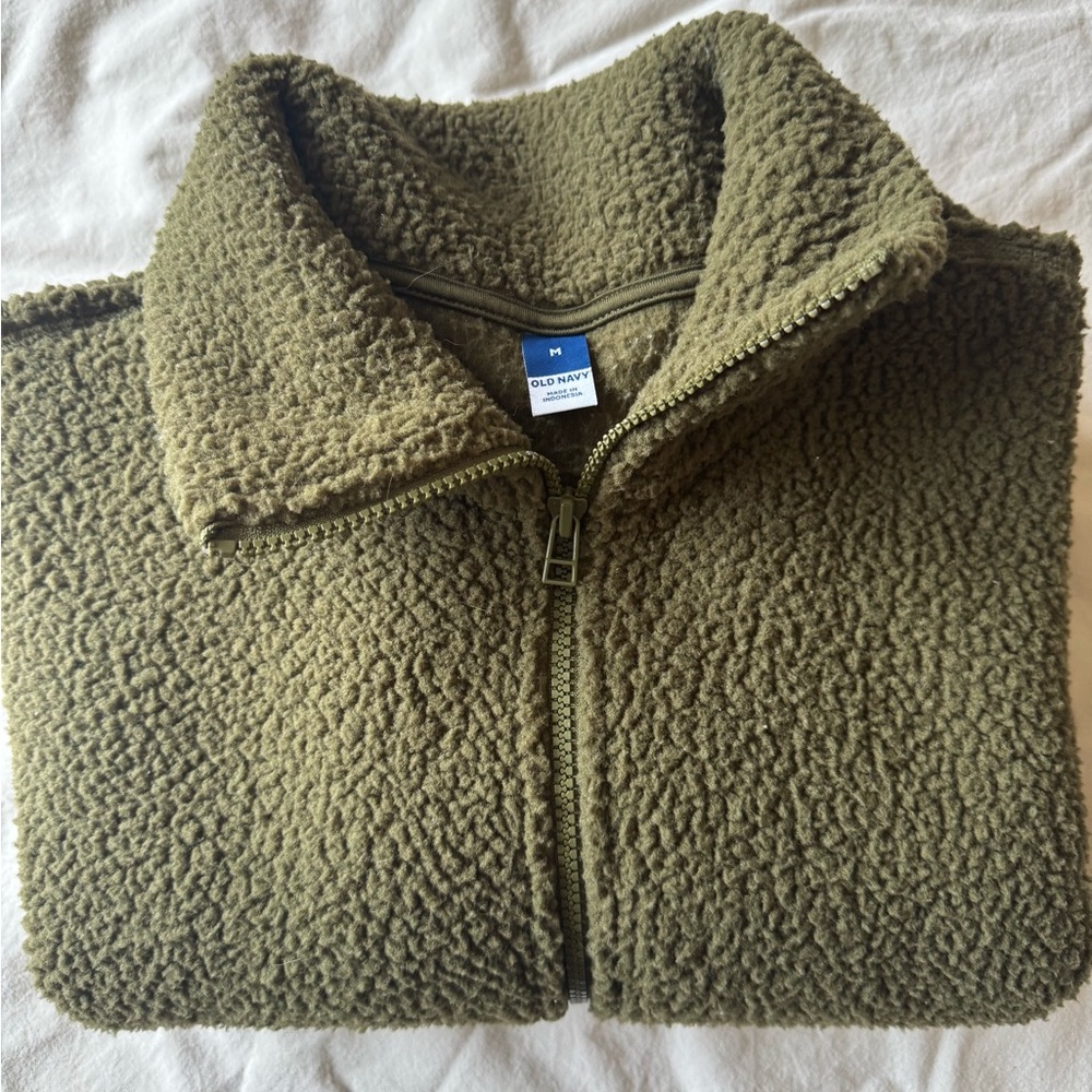 Old Navy Forest Green Fleece Jacket